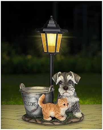 UrbanHaven Outdoor Solar Light Moon and Light Lantern, Garden Resin Ornaments with Solar Post Light | Garden Lights & Gifts with Gift Box 18 urbanhaven garden solar light ornament