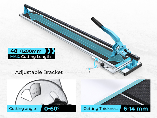 DNA MOTORING 48 Inch Manual Tile Cutter, Professional