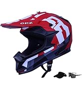 shamofeng Adult Dirt Bike Helmet Motorcycle Racing Street Bike Off-Road Mountain Bike BMX MX ATV ...