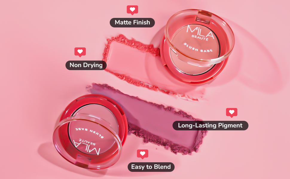 matte finish face blush