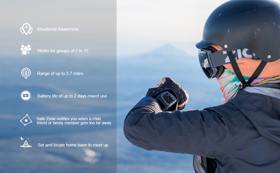 goTele XQUAD GPS Tracker Hiking Maps Handheld Hunting Off