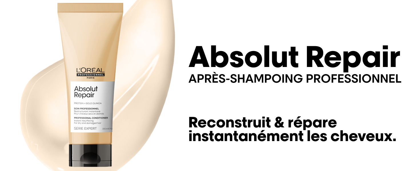 gamme absolut repair l'oréal professionnel pour les cheveux très abîmés