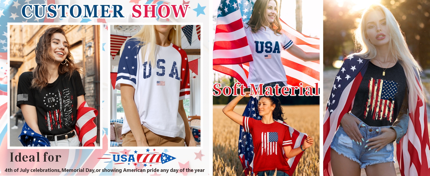 american flag shirt women