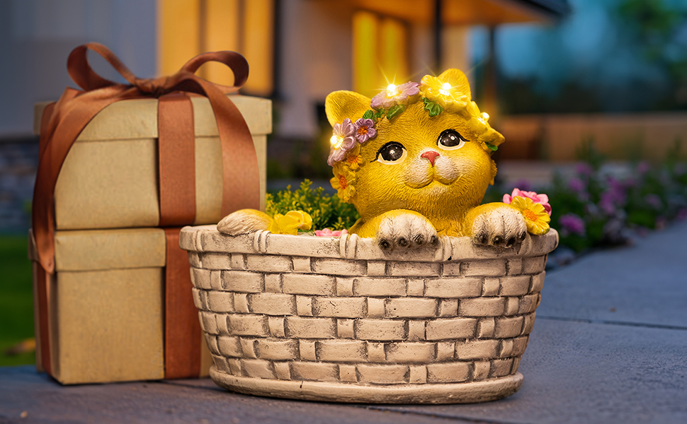 decorative garden yard solar statue