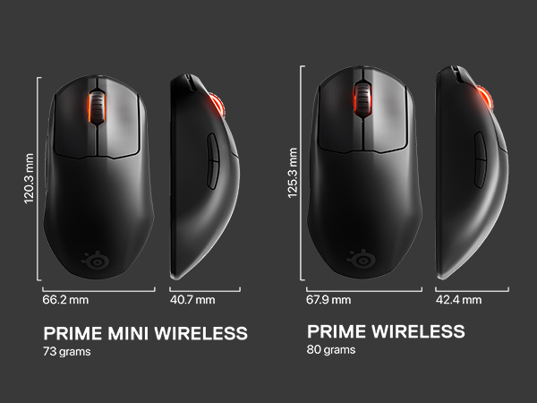 SteelSeries Prime Mini Wireless - Bezprzewodowa Mysz do gier
