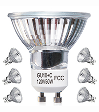 Elenhome GU10 Halogen Light Bulbs, 6 Pack 120V 50W Dimmable