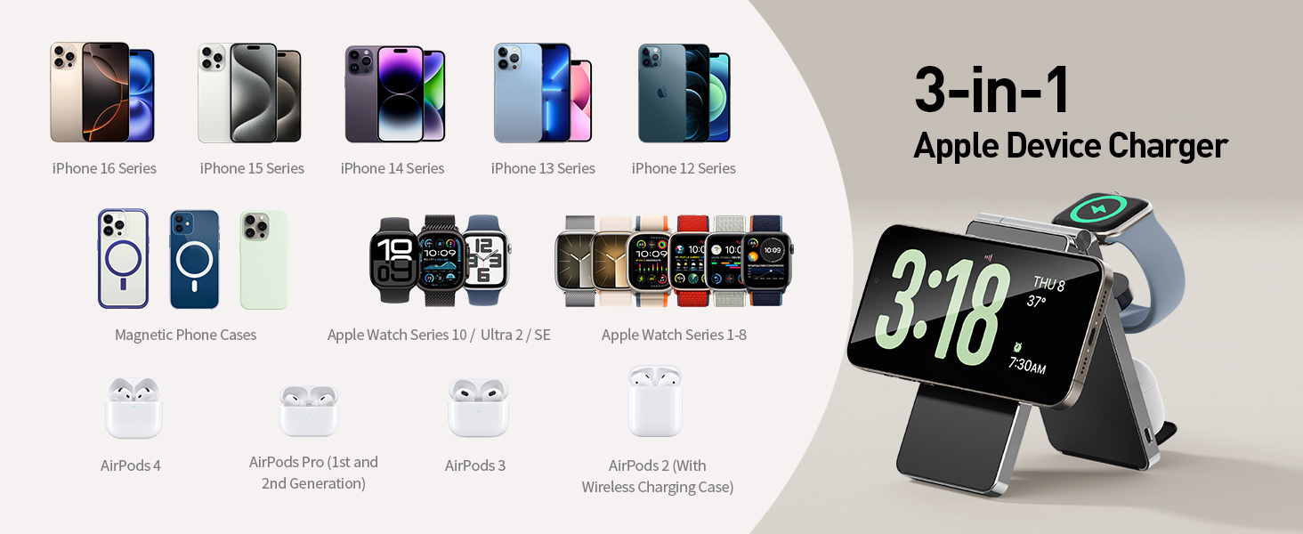 3in1 apple device charger