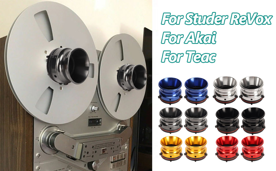 1 Pair Nab Hub Adapters, 10 inch Reel to Reel Tape Nab Hub Adapter for StuderReVox