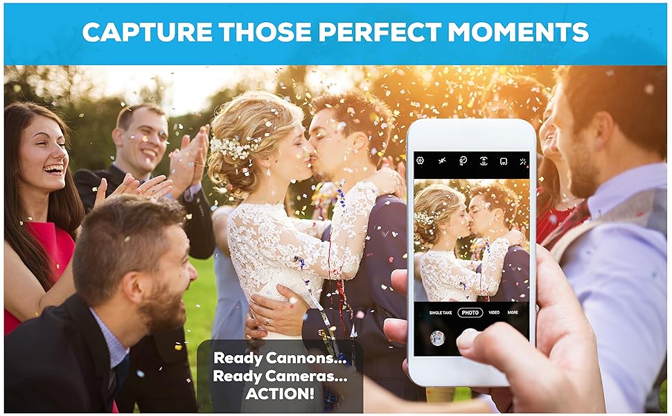 Confetti Cannon 16" XLarge Party Poppers Confetti