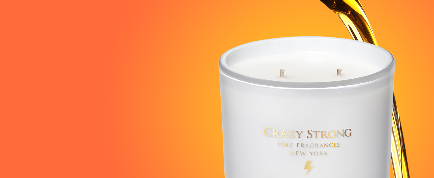Crazy Strong Vanilla Lemon Candle 13 oz. 2Wick Scented