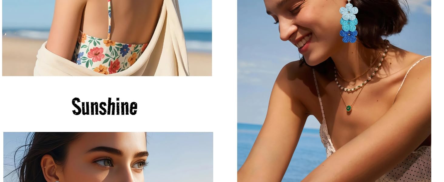 Handmade Statement Drop Earrings