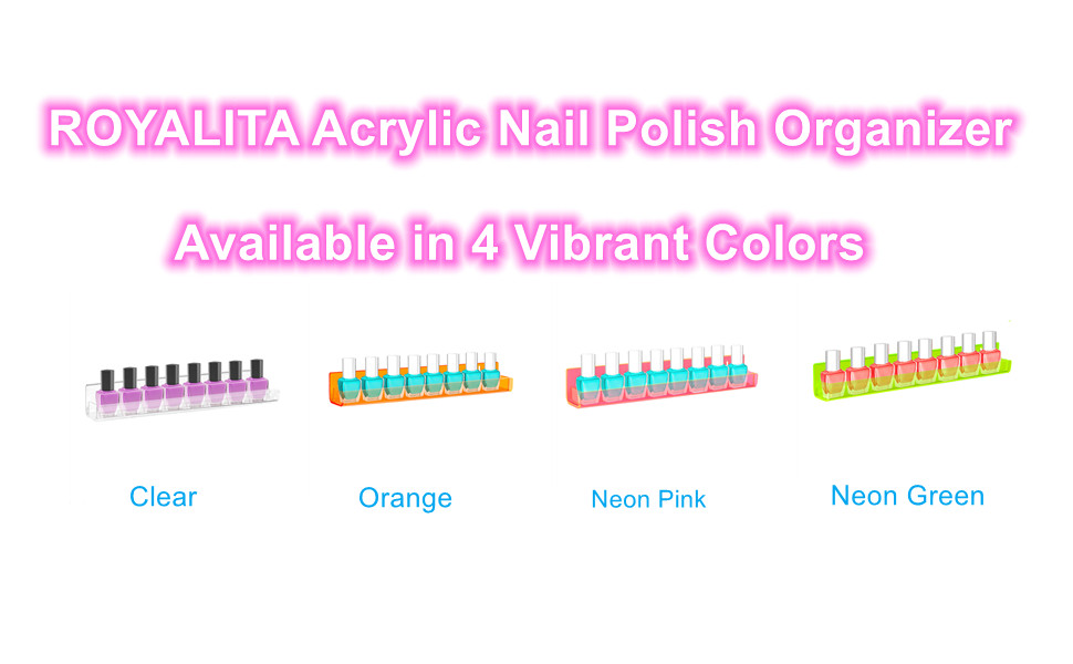 Acrylic Nail Polish Organizer Wall Mounted