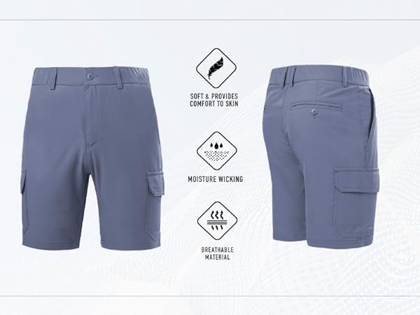 BRISIRA Mens Hybrid Swim Shorts Cargo Swim Trunks 8