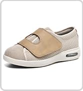 Womens Diabetic Shoes Extra Wide Widths Walking Sneakers with Adjustable Closure Lightweight Orth...