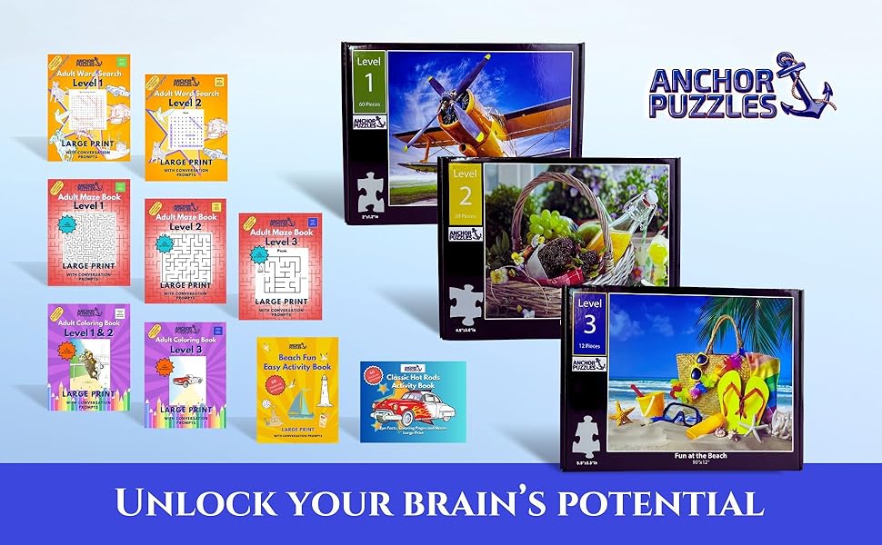 Fun at The Beach Large Piece Puzzle for Adults with