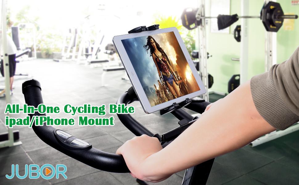 JUBOR Bike Tablet Holder, Portable Bicycle Car Phone Tablet Mount for