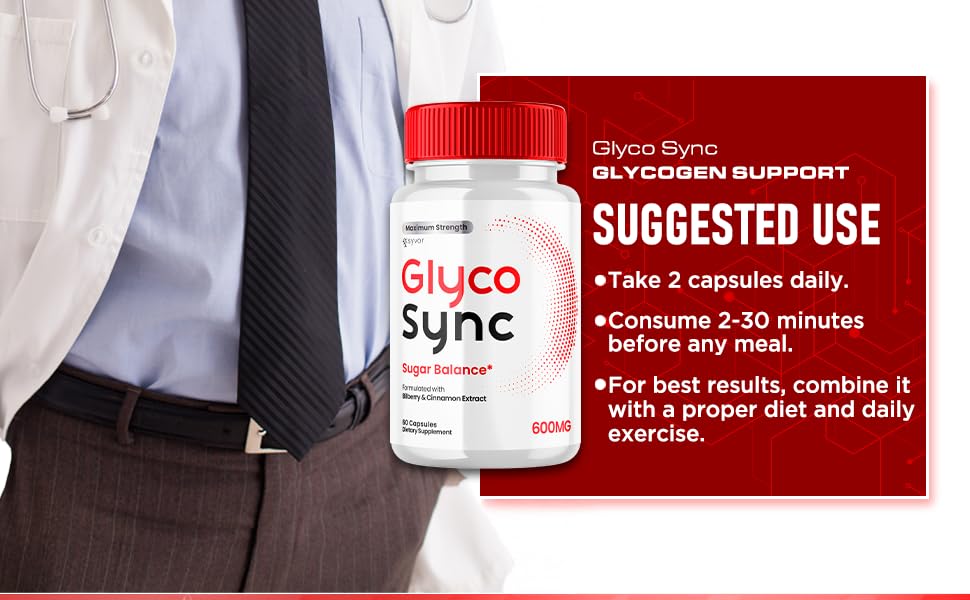 Glyco Sync Capsules, Official Glyco Sync Balance Pills with