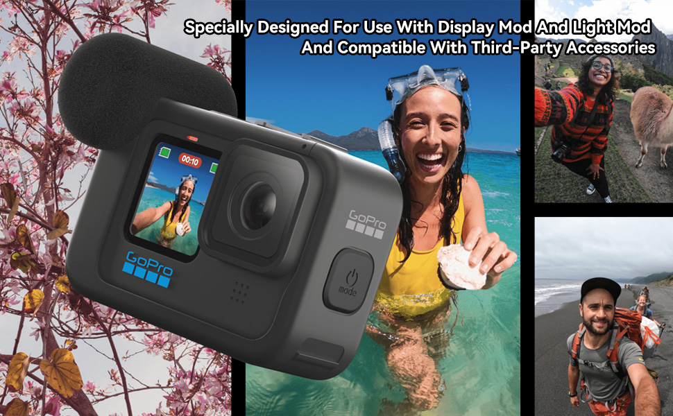 GoPro Media Mod for HERO12 Black/HERO11 Black/HERO10 Black/HERO9 Black ...