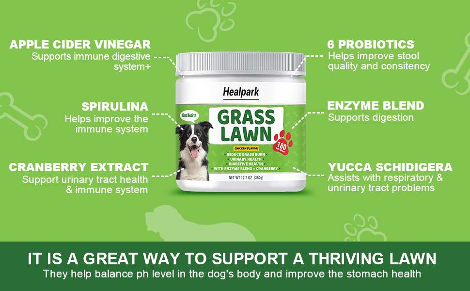 Grass Burn Spot Chews for Dogs Dog Pee Lawn Spot Saver