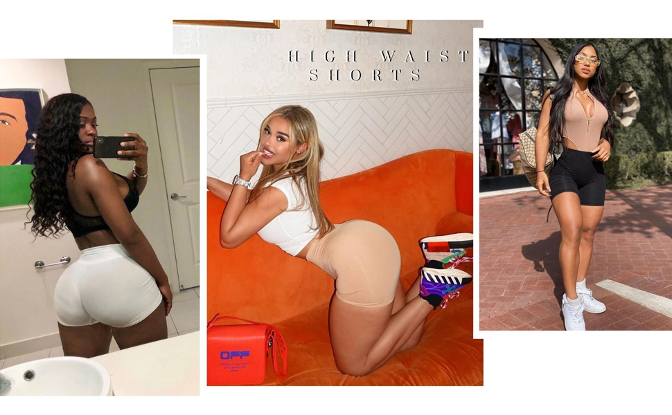 high waisted shorts for women