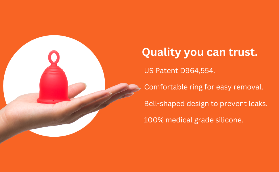 Asan Menstrual Cup Easiest Cup to Insert & Remove I Special Ring