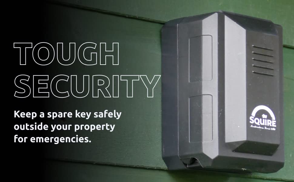 Squire Key Safe Box Push Button Code Lock (Key Keep2) Wall Mounted