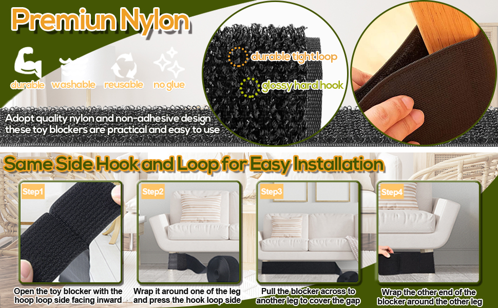 STAY GENT 5cm x 3M Toy Blockers for Under Sofa and Bed, Adjustable