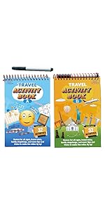 32 Activity Game Pad Book Portable for Kids