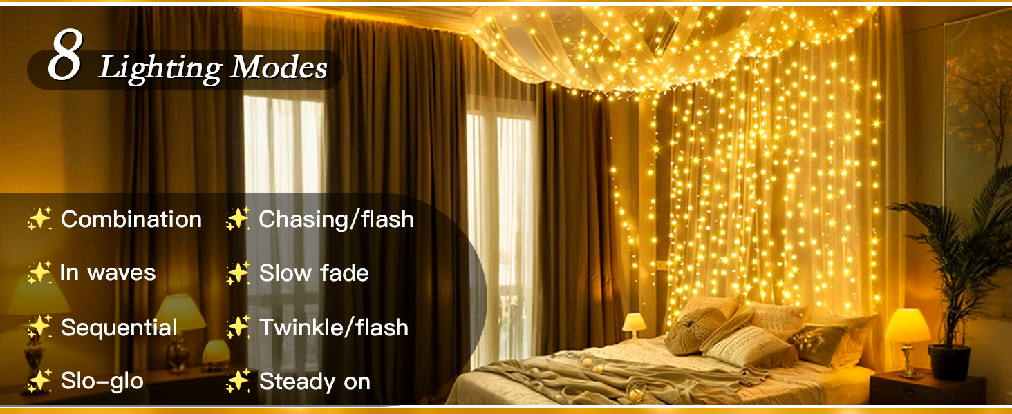 curtain string lights