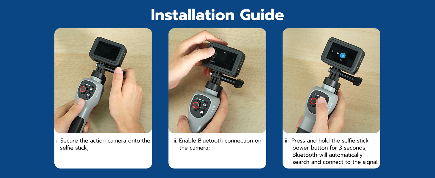 Underwater selfie stick