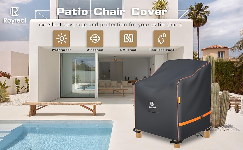 Patio Chair Covers Outdoor Waterproof Furniture Adirondack Chair Covers,Rocking Chair Cover