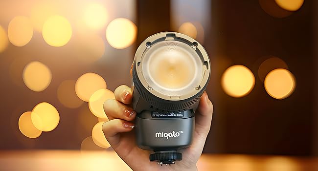 [z412]JINBEI H1 LEDスピードライト JINBEI H1 Round Head LED Speedlite HSS TTL Camera Flash 12W