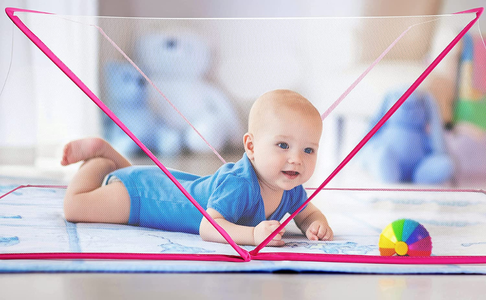 Evafly Mosquito Nets for Baby Portable, Foldable, Bottomless for