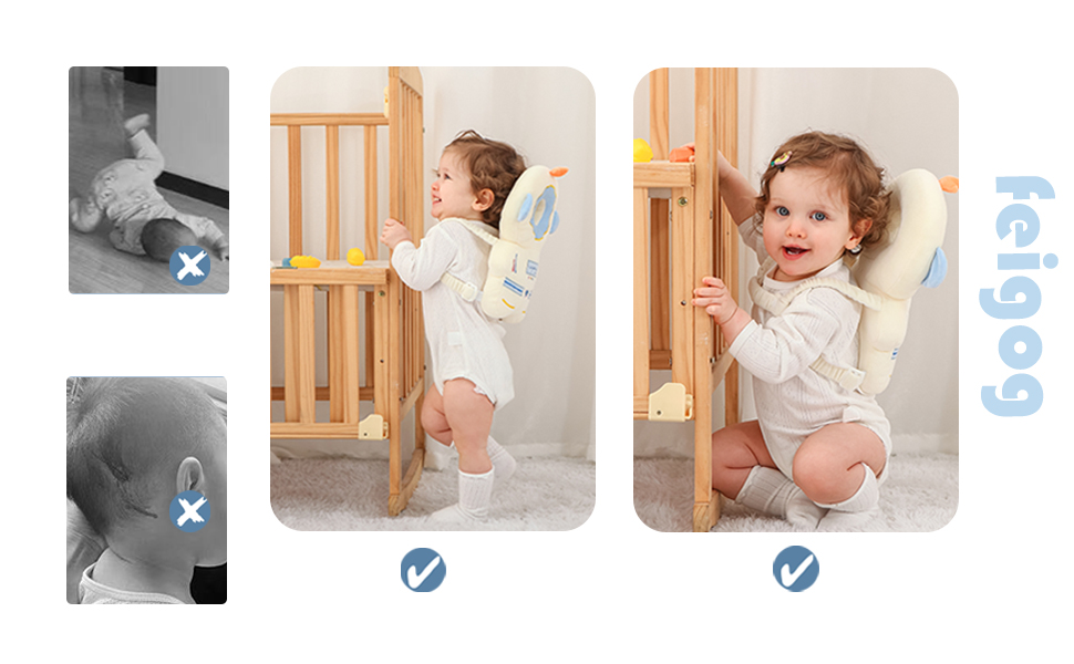 baby backpack head protection pillow