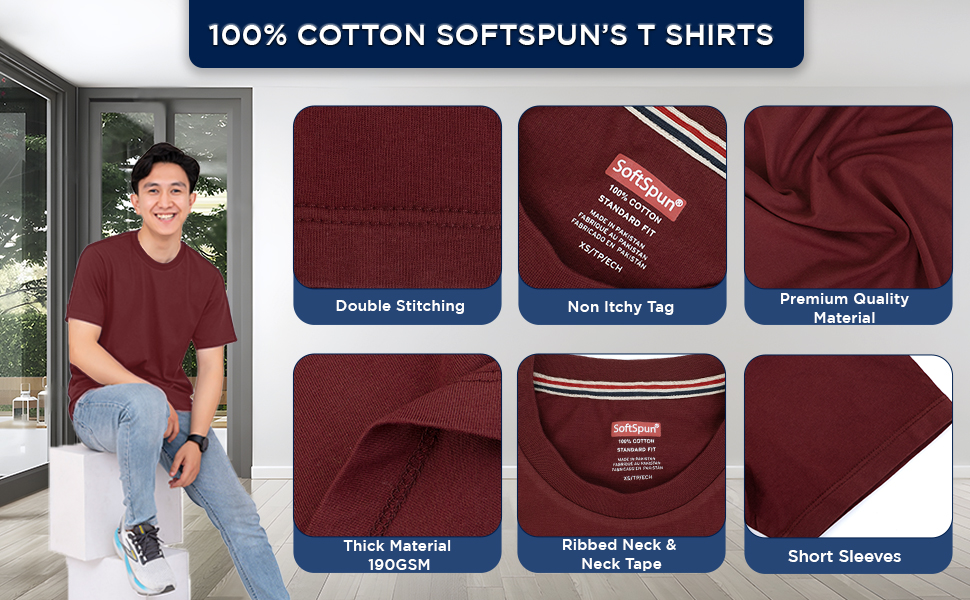 Sotspun-Tshirts for Men UK  Cotton Tshirts Crew Tshirts