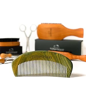 Natural sandalwood wooden comb gentle beard kit for men barber shop barbershop maintenance gift men