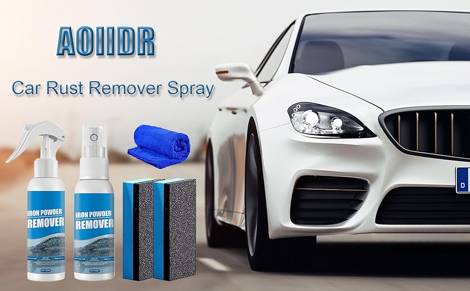 OUHOE Car Rust Removal Spray 100ml, Car Rust Remover Spray