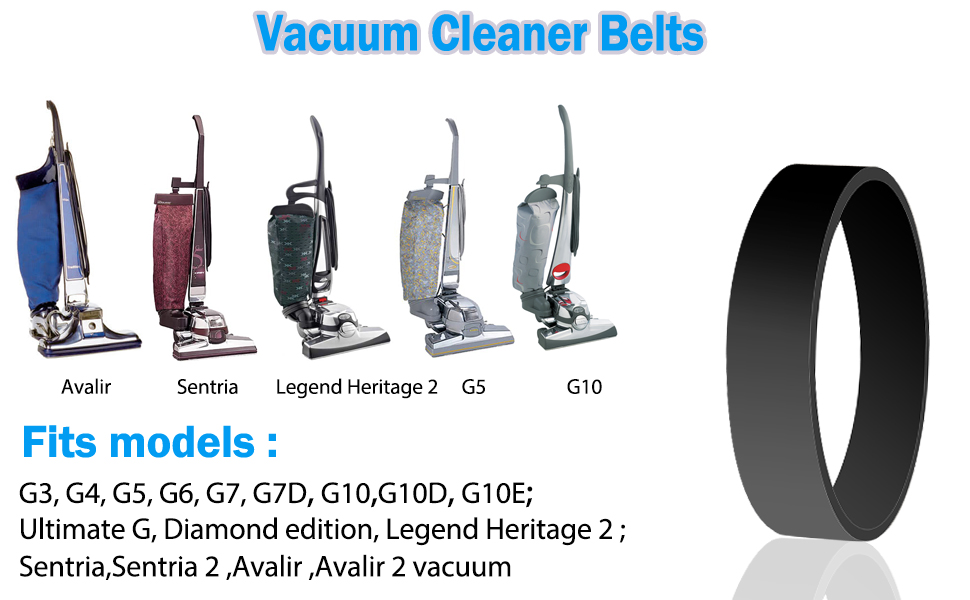 4 Pack Vacuum Belts Replacement for Kirby Vacuum Cleaner