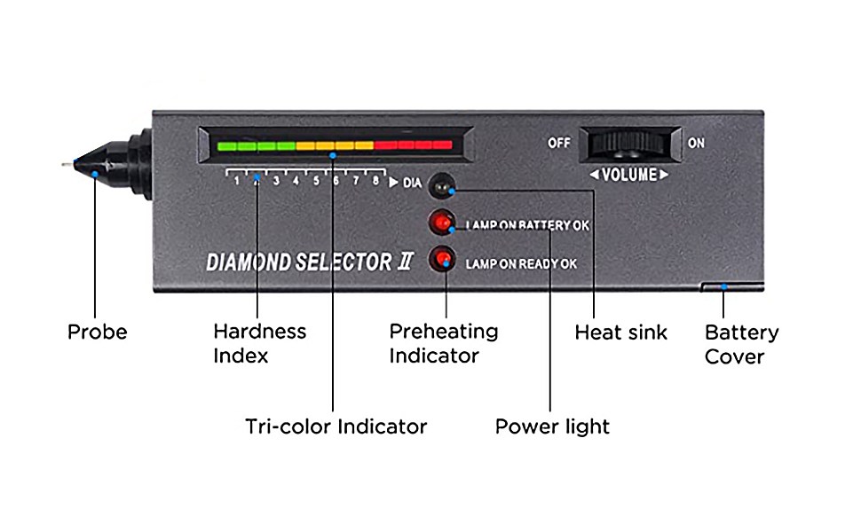 KKnoon Portable Diamond Selector II Gemstone Tester Tool Diamond Tester