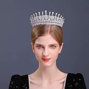 Silver Bridal Crown