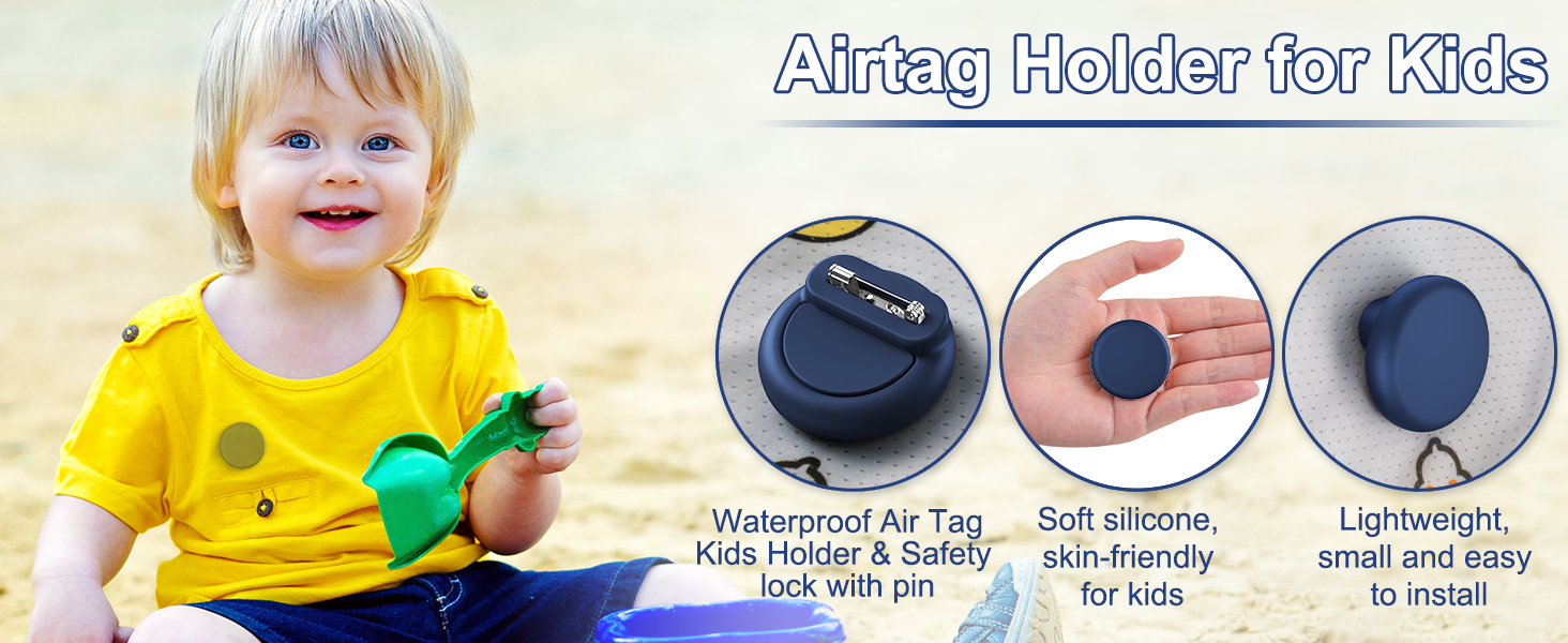 Waterproof airtag kids hidden/air tags-4 pack apple holder kids