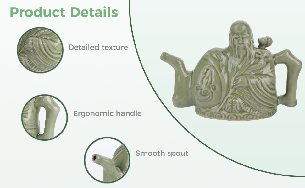 Assassins Teapot, Prank Magic Trick Teapot, Chinese