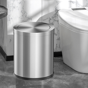 bathroom trash can with lid