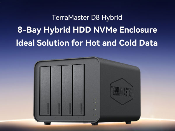 TERRAMASTER テラマスター D8 Hybrid Amazon.com: TERRAMASTER D8 Hybrid HDD NVMe Enclosure USB 3.2