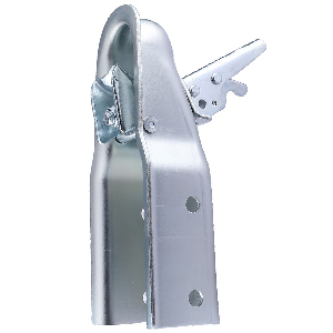 NovelBee Straight Tongue Trailer Coupler for 3-Inch Channel and 2-Inch Hitch Ball