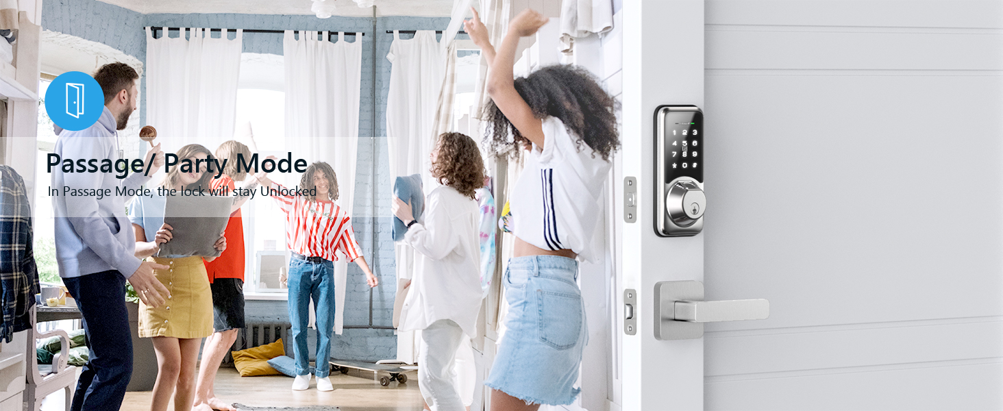 WiFi Smart Lock, Zowill DK07G Fingerprint Door Lock with APP & Voice