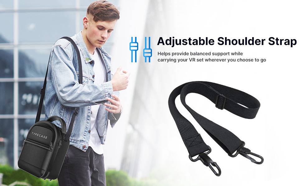 typecase Carrying Case for Oculus Quest 2, Elite Strap