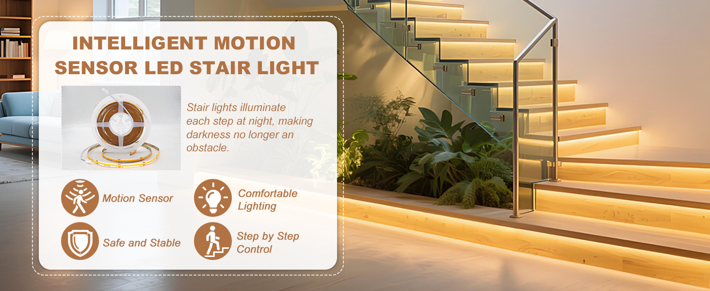 motion sensor stair lights indoor