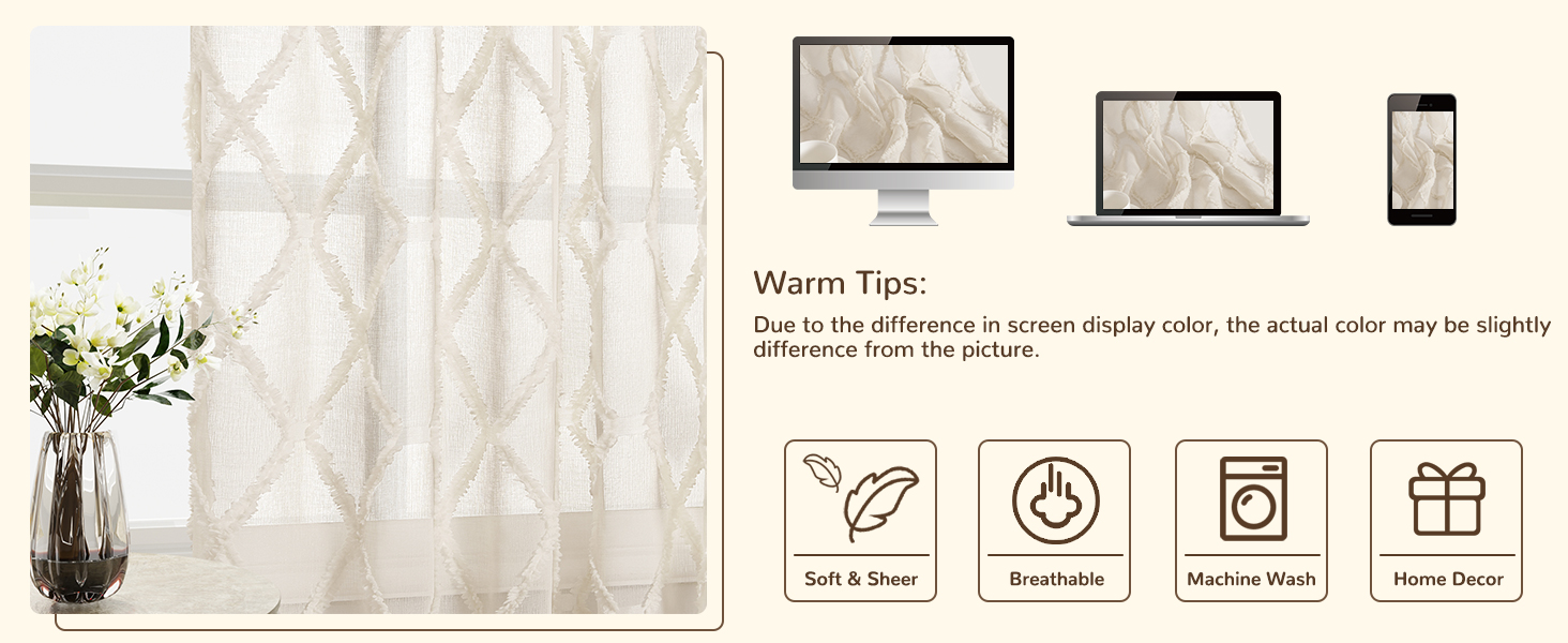 sheer beige curtains