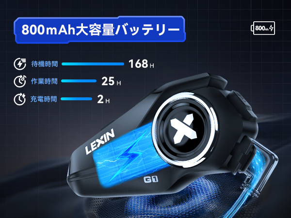 Amazon.co.jp: LEXIN G1 バイクインカム Bluetooth 5.0 搭載